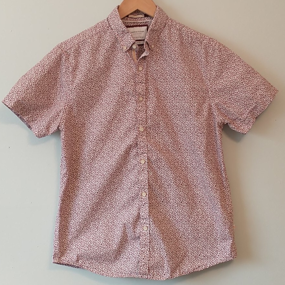 Denim & Flower Short Sleeved Button Down Shirt